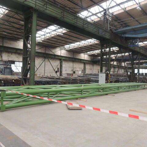 Trusses ready for assembly