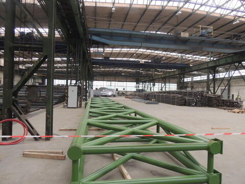 Trusses ready for assembly