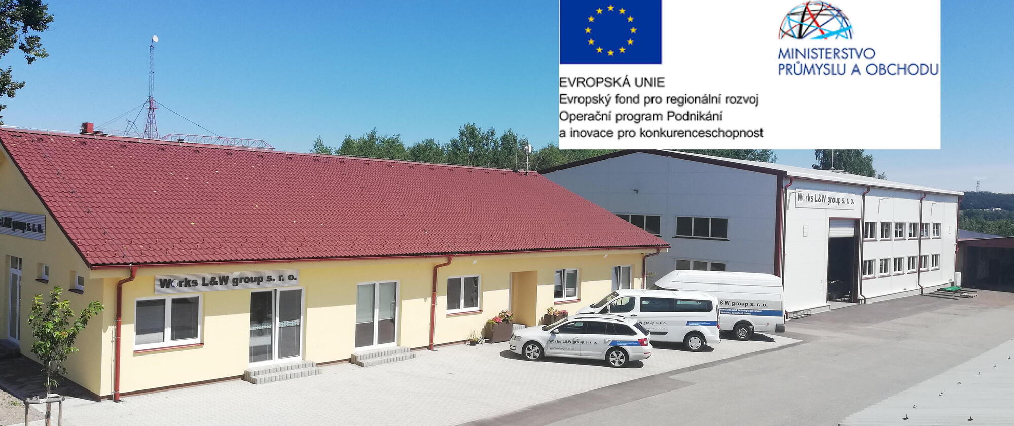 Revitalizace areálu společnosti za pomoci dotací EU a MPO