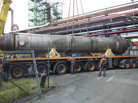 Change of the heat exchargers icl. tubing, dismantling and installation of steel structures