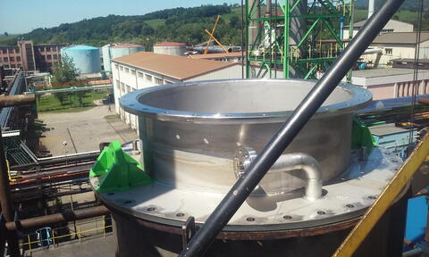 Change of the heat exchargers icl. tubing, dismantling and installation of steel structures