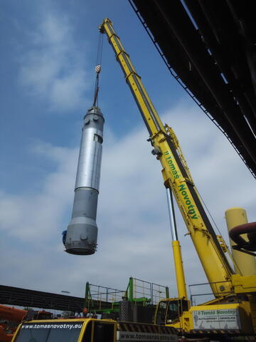 Change of the heat exchargers icl. tubing, dismantling and installation of steel structures